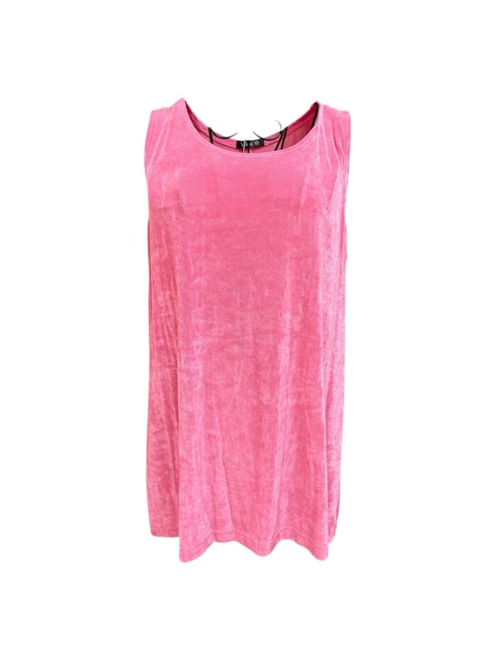 Vikki Vi Pink Travel Tank Dress Top size OX
